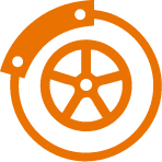 orange brake icon